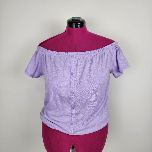 The Children's Place Violet Short Sleeve Off Shoulder Top Girls Size XXL (16) - Picture 16 of 16